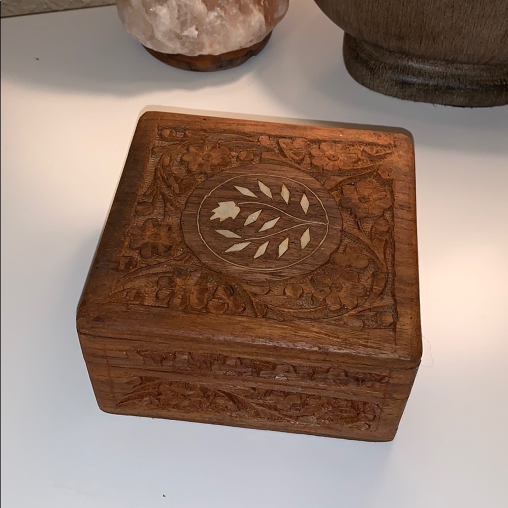 Beautiful boho Woden box